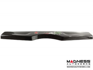 FIAT 500 Parcel Shelf - Carbon Fiber - Italian Flag w/ Black Scorpion 